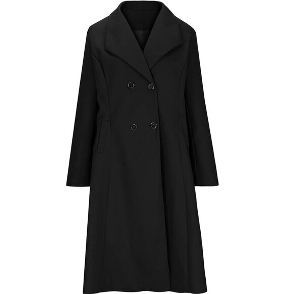 Jackets & Blazers - Long black coat